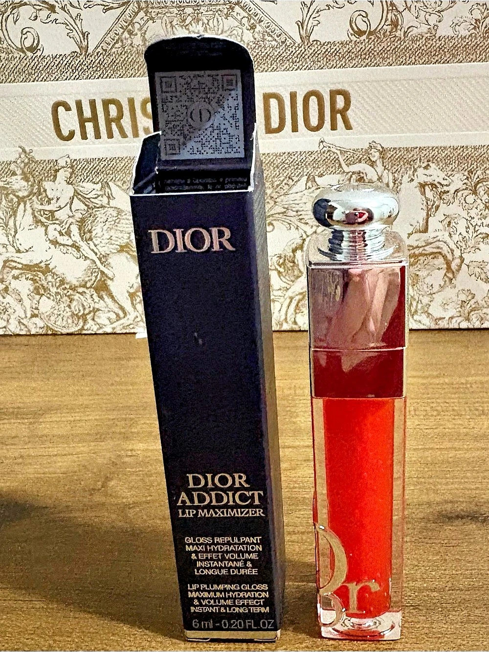 Dior Addict Lip Maximizer Plumping Lip Gloss- 015 Cherry MSRP $42 NIB